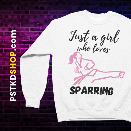 Just a Girl Who Loves Sparring Crewneck