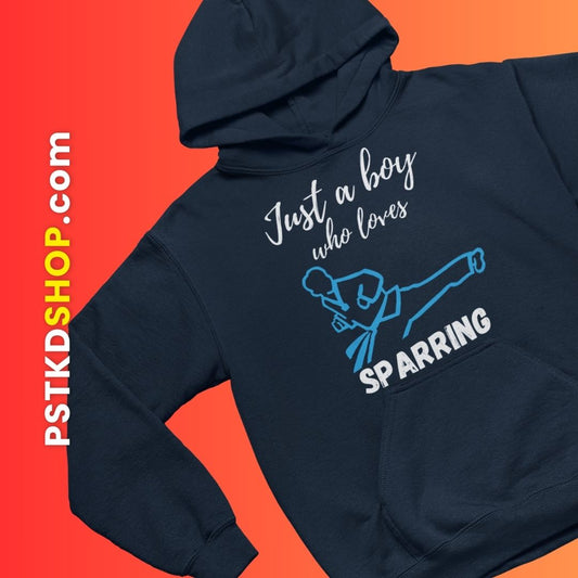 Just a Boy Who Loves Sparring Hoodie